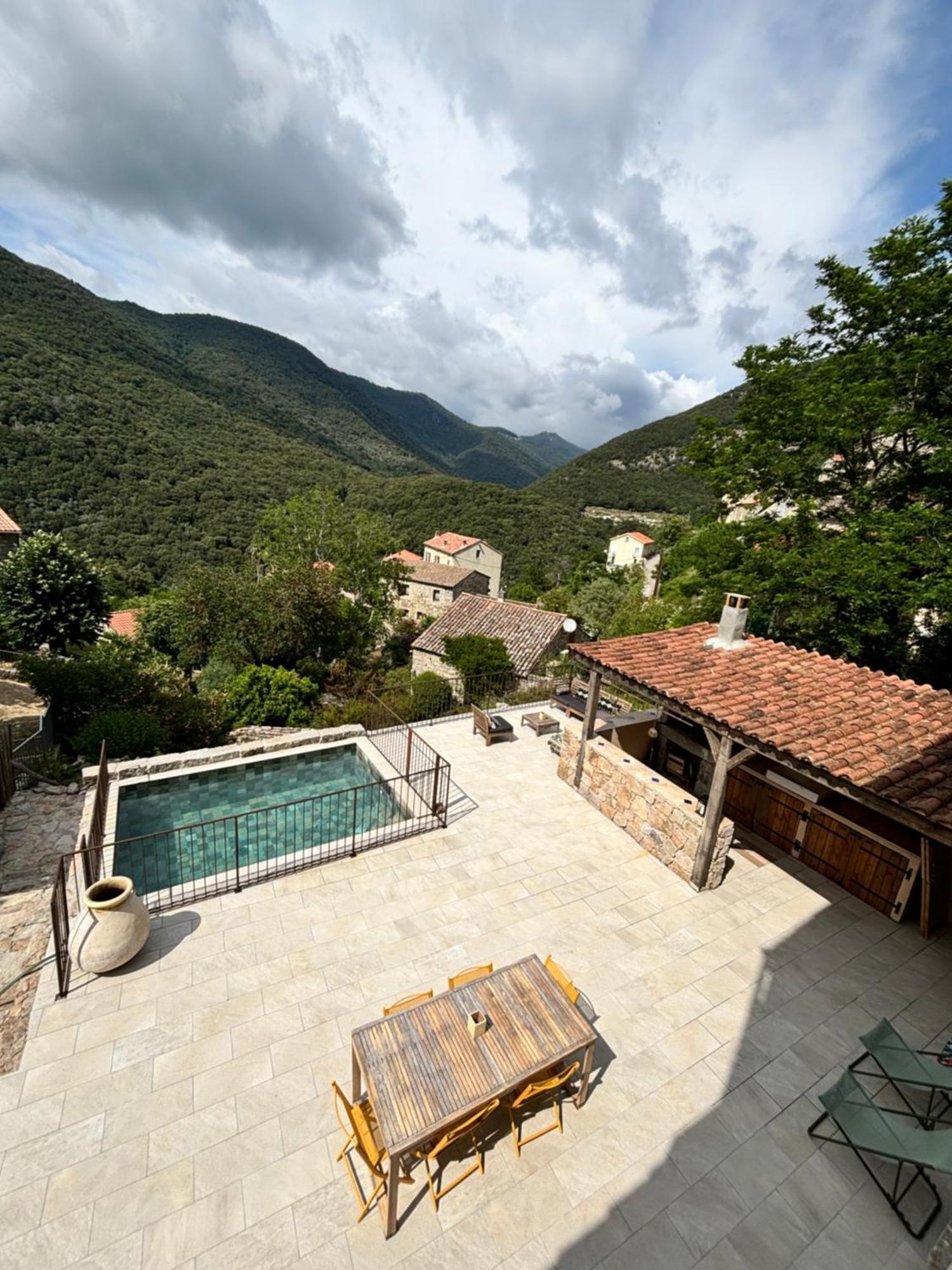 Casa Arena Authentique Maison De Village Avec Piscine Au Coeur De L'Alta Rocca - Zoza Εξωτερικό φωτογραφία