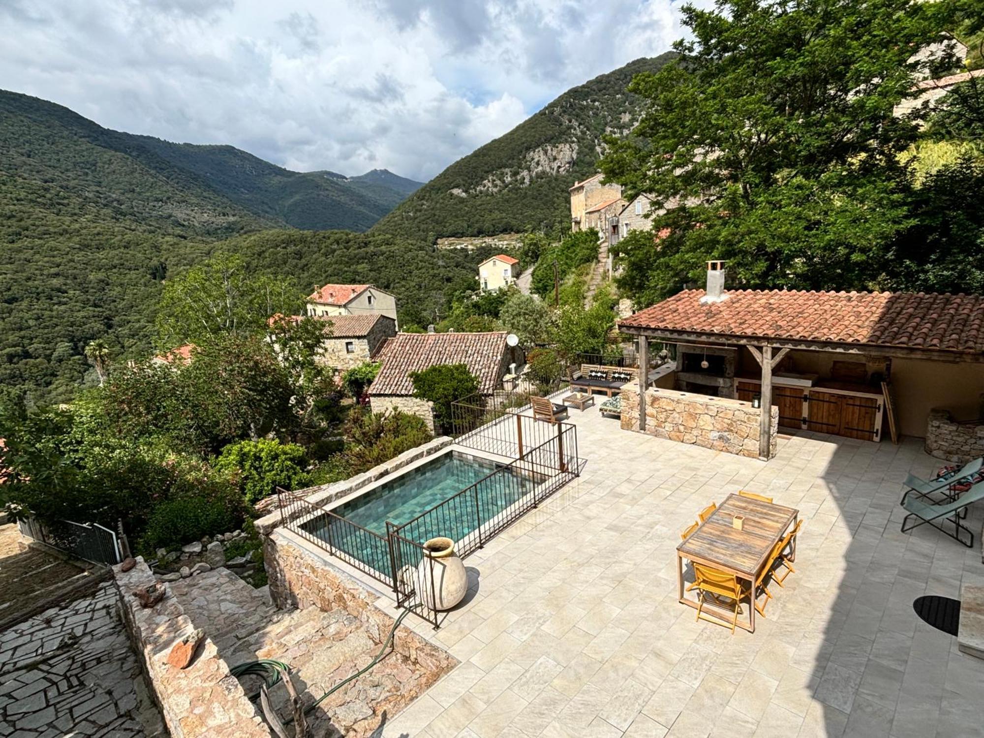 Casa Arena Authentique Maison De Village Avec Piscine Au Coeur De L'Alta Rocca - Zoza Εξωτερικό φωτογραφία