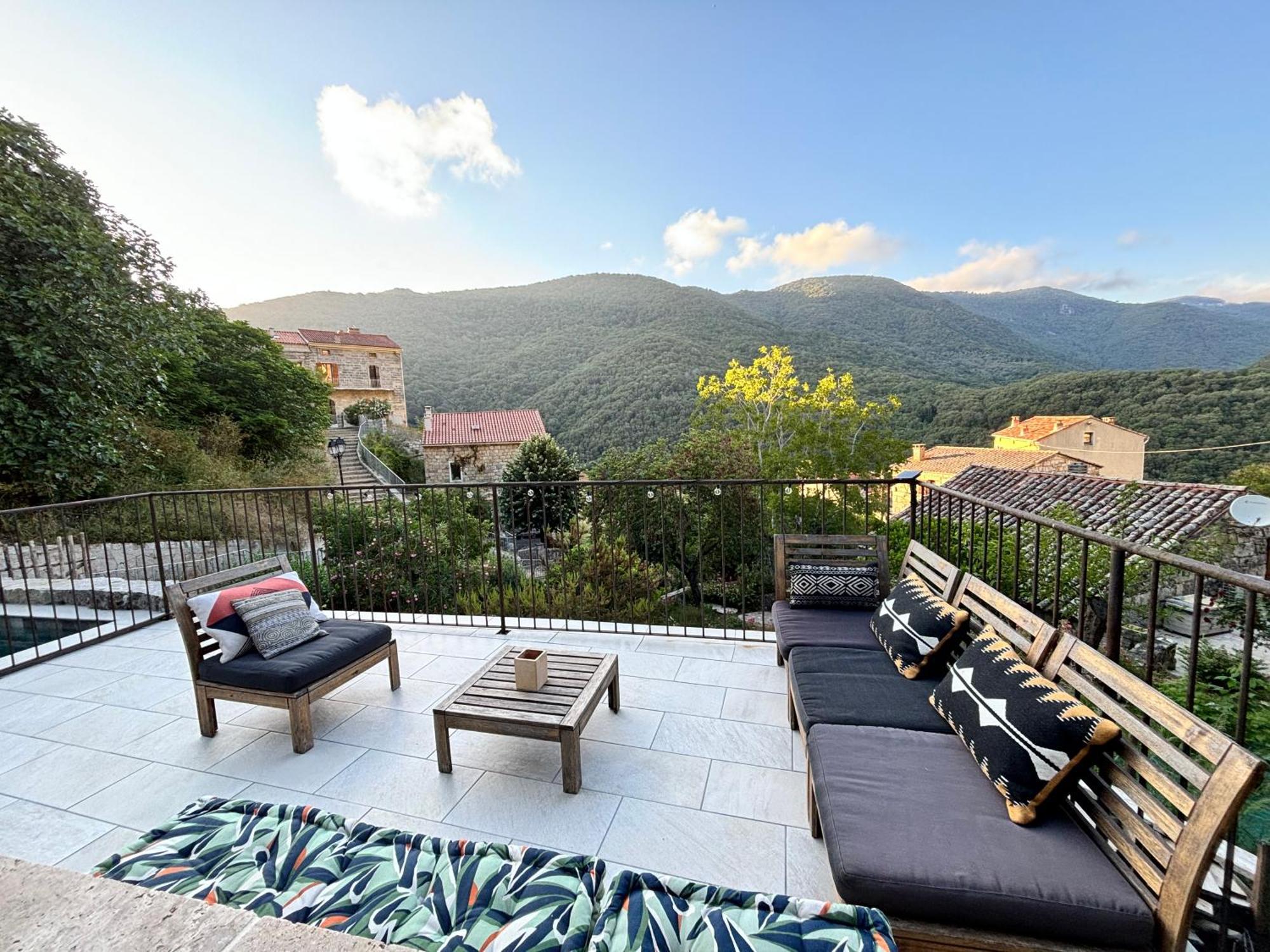 Casa Arena Authentique Maison De Village Avec Piscine Au Coeur De L'Alta Rocca - Zoza Εξωτερικό φωτογραφία